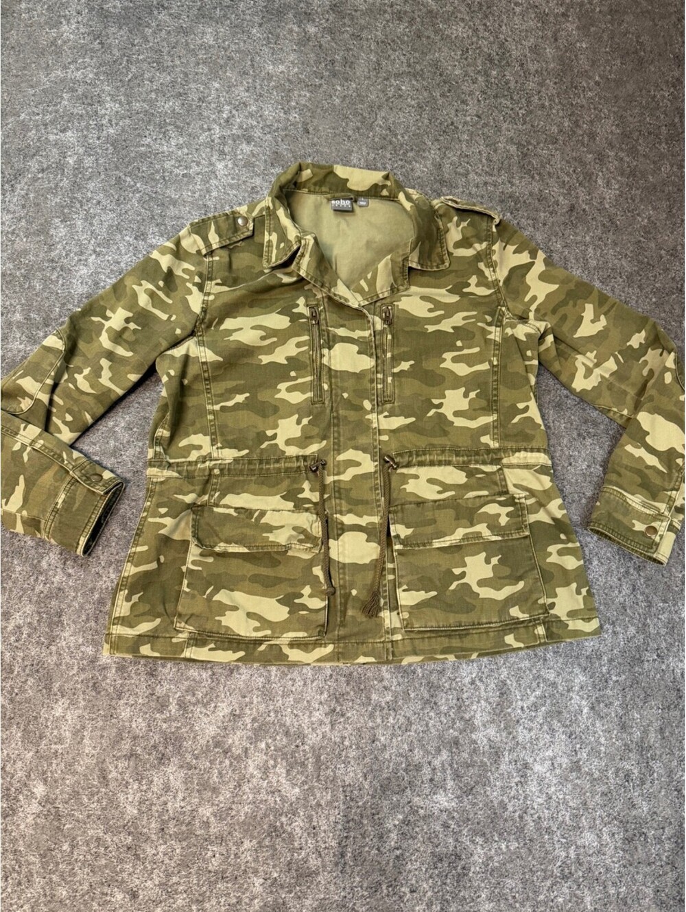 Soho Jeans New York & Company Women's Large Camo Utility Jacket